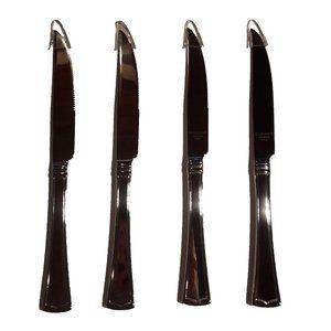 Lenox Steak Knife Fonthill Stainless Steel Solid Handle Lot of Four Knives Vintg